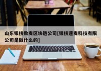 山东银核数麦区块链公司[银核速麦科技有限公司是做什么的]