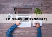 支付公司区块链[区块链支付系统开发]